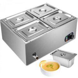 Elektrická vodní lázeň výpusť 4 x GN1/2