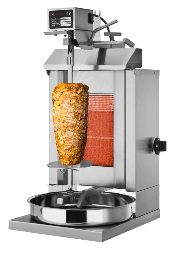 Gril na kebab plynový 1 hořák max do 5 kg