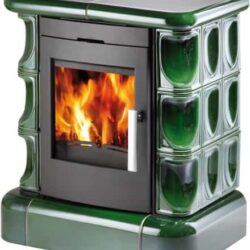Kachlová kamna MANTA zelená Top+sokl