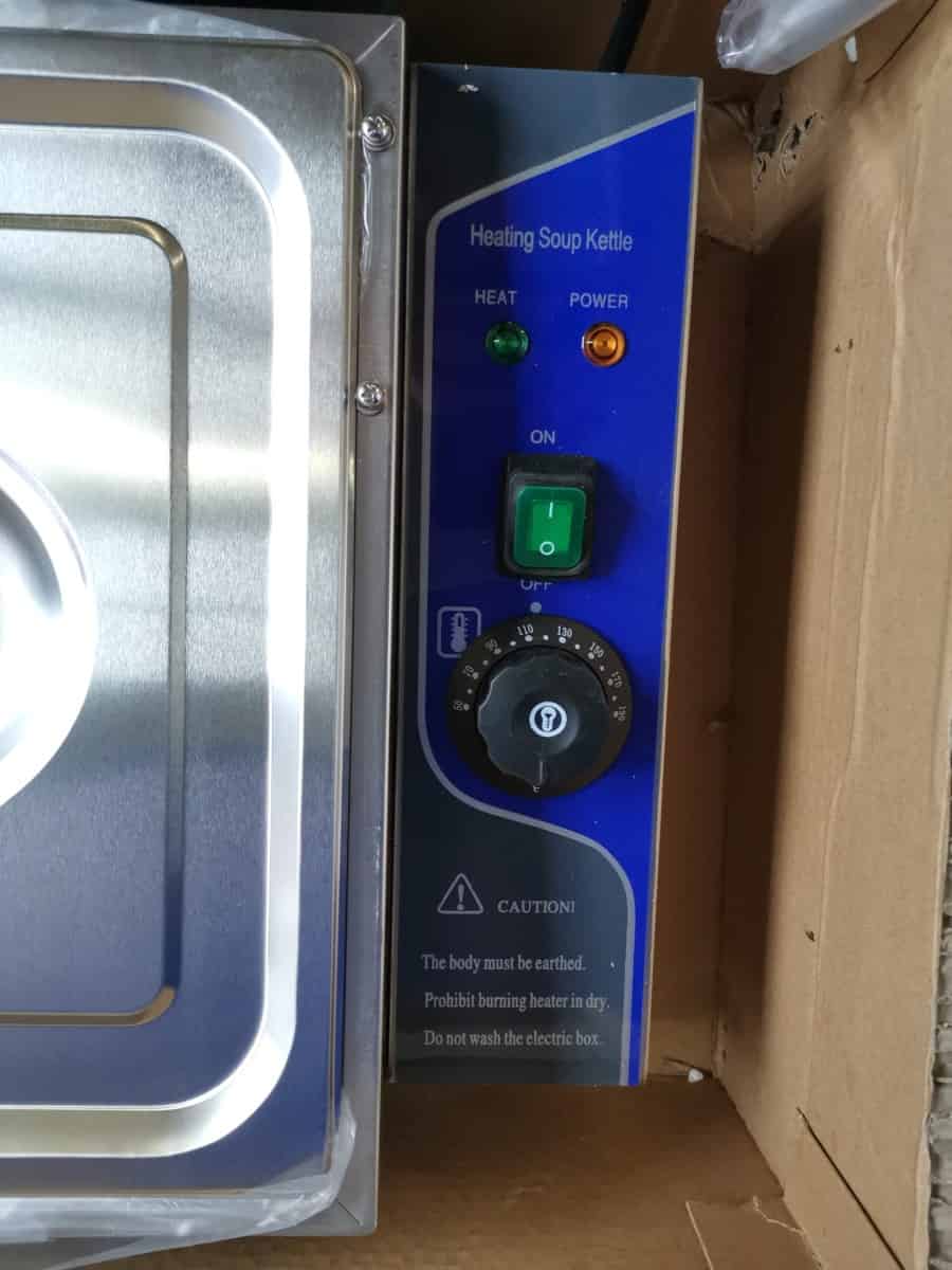 Výdejní vodní lázeň s krytem 5 x GN 1/2