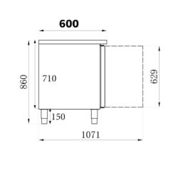 Chladící stůl CS600 1,8m