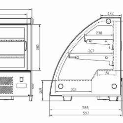 Chladící vitrína CS 201L