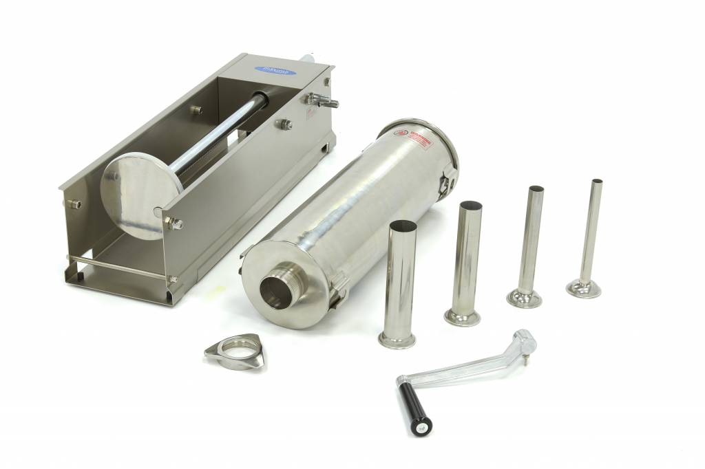 7 l-es kolbásztöltő tartály - vízszintes - 4 töltőcsővel - Image 14