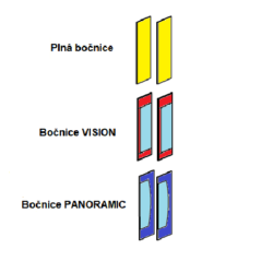 Vitrína přístěnná CRMG-22333-37M 221*88*375 křídlové dveře