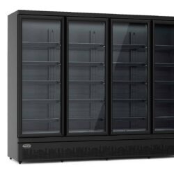 Chladnička prosklená CS 7455A 224 černá