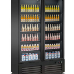 Chladnička prosklená CS 7526A CEB-1200R černá