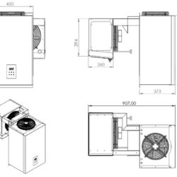 Mrazící nástěnná jednotka CS 7489A 4,1-6,5 M3