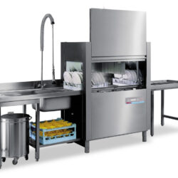 Dvouplášťová nerezová tunelová myčka  TEIKOS TR120