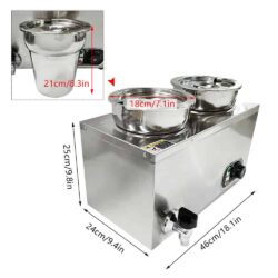 Vodní lázeň s kulatýma nádobama 8L