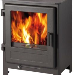 Krbová kamna UKA, černá, celoplechové