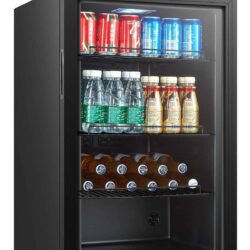 Chladnička pultová prosklená černá CS 7012 115L