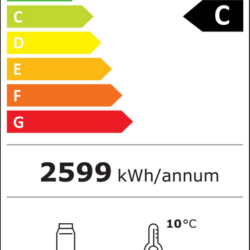 Chladnička prosklená CS JDE-1530R