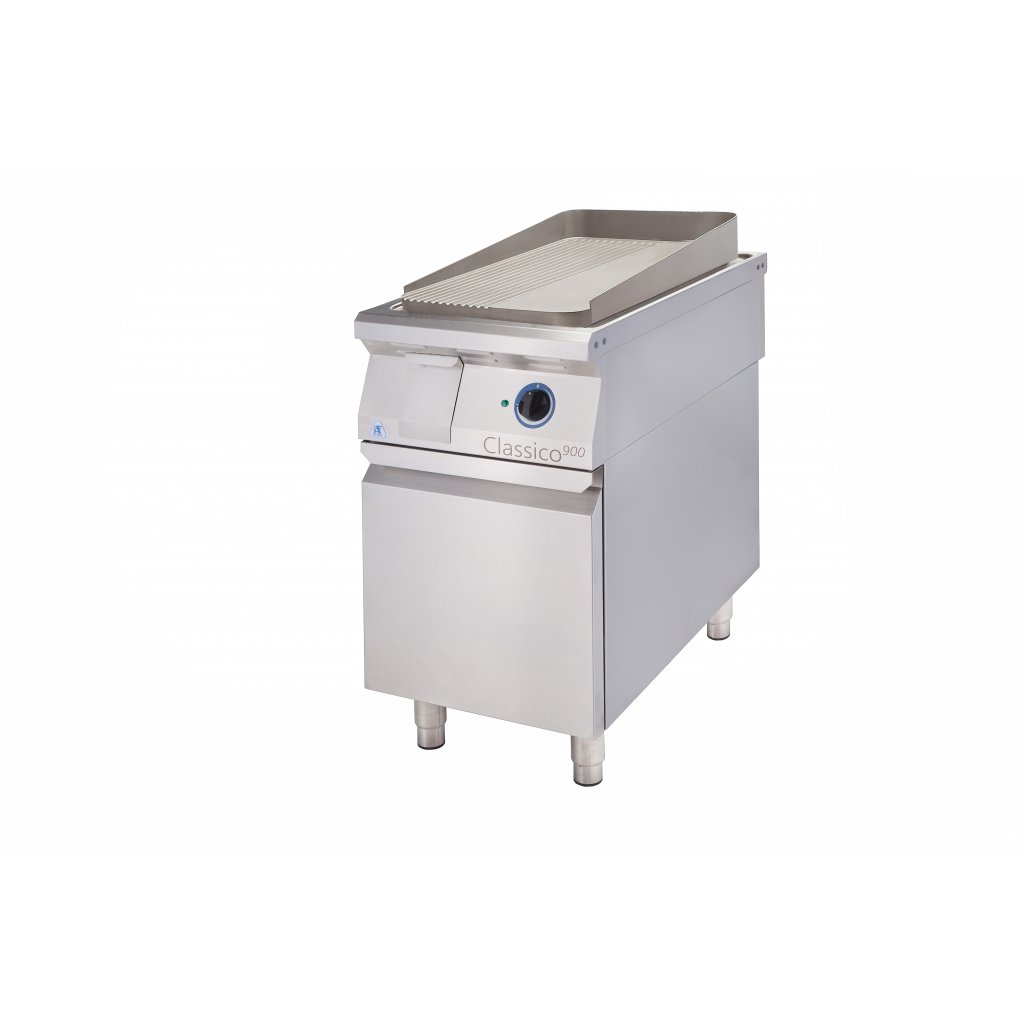 E-GP-2/900 Elektrická grilovací deska - poloviční Varianta: FS - celorýhovaná - volný prostor s policí