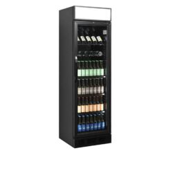 Chladicí skříň prosklené dveře TEFCOLD CEV 425 CP BLACK