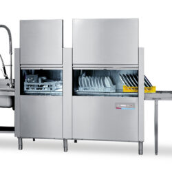 Dvouplášťová nerezová tunelová myčka TEIKOS TR200