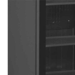 Chladicí skříň prosklené dveře, černá TEFCOLD SCU 1425 frameless