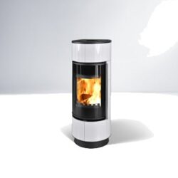 Krbová kamna ATIKA EXTRA keramika bílá, černý lak