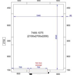 Chladící box CS 2100X2700X2200