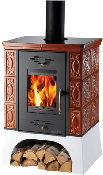 Kachlová krbová kamna EMPOLI karamel