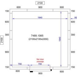 Chladící box CS 2100X2100X2200