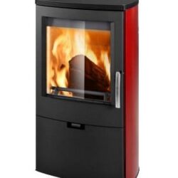 Falun II černá - vínovo červený - bordó