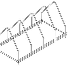 Držák košů myčky CS SS  4