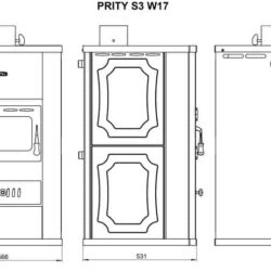 Krbová kamna s výměníkem PRITY S3 W17