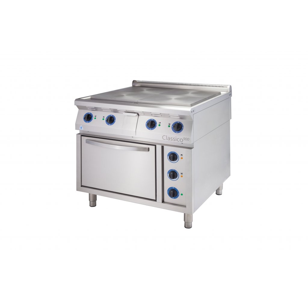 E-C-FSPD-4/900 Elektrický sporák - 4 tálový Varianta: FS - s volným prostorem a policí