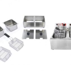 Elektrická fritéza dvojitá 2 x 10L 3+3kW