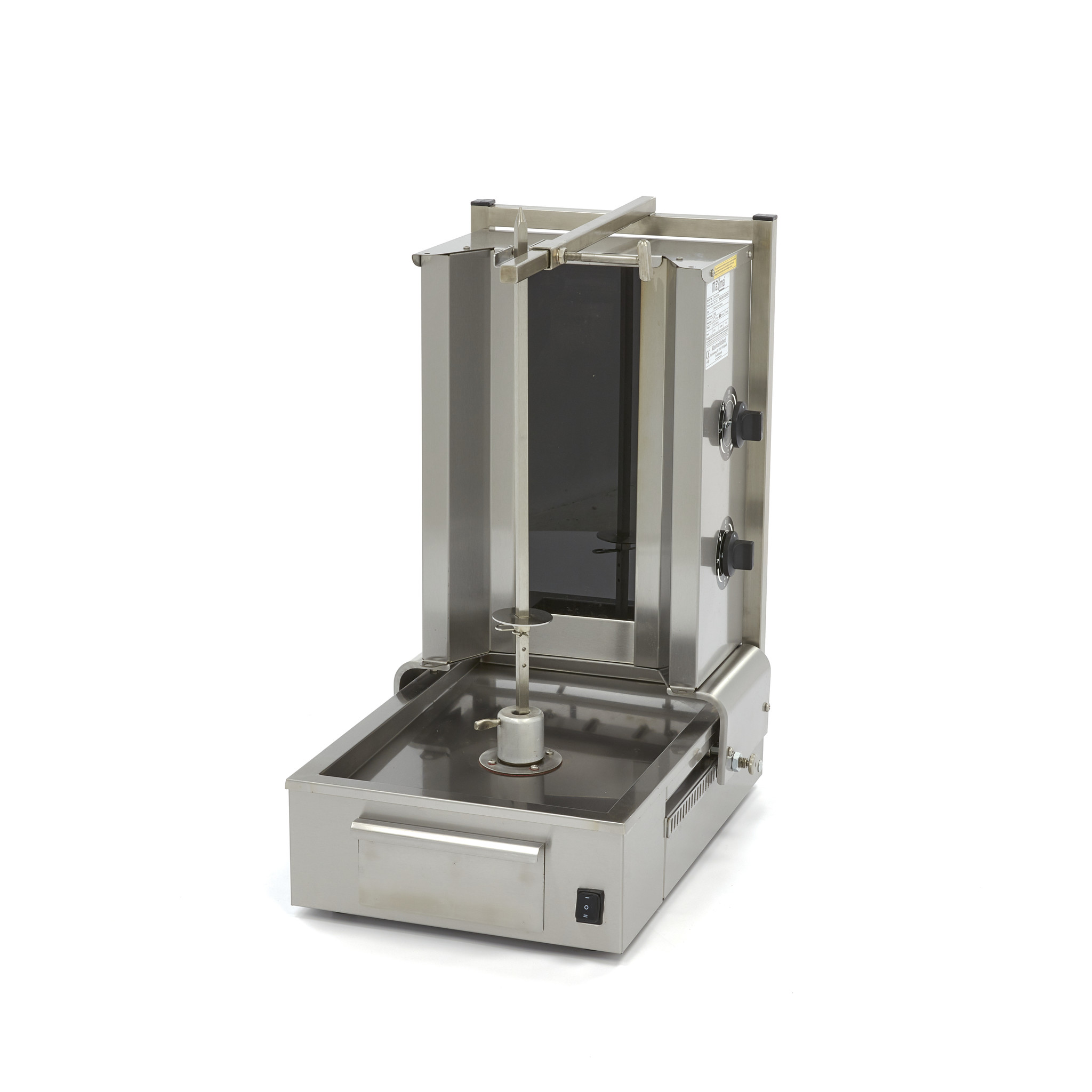 Gril na kebab - 2 hořáky - 20 kg masa - elektrický