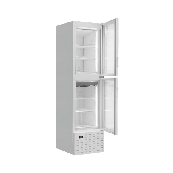 Chladnička / mraznička skleněnými dvířky DUO VDTT