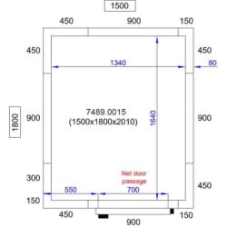 Chladící box CS 1500X1800X2010