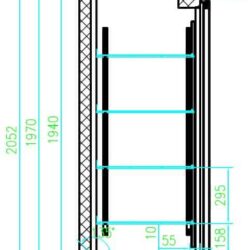 Chladnička CS 7450A 014 prosklená