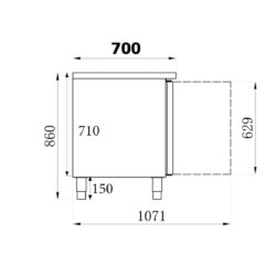 Mrazící pult CS700 7450A 0083