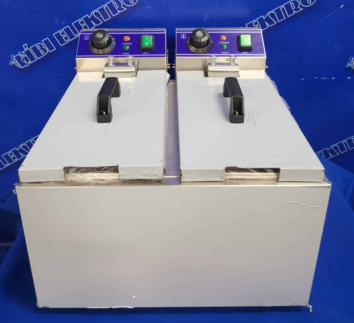 Gastro fritéza 2 x 8 litrů 6kW hluboká