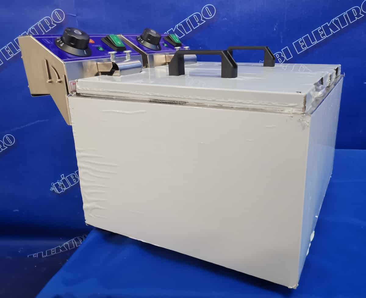 Gastro fritéza 2 x 8 litrů 6kW hluboká