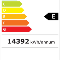 Chladnička prosklená CS INS-2060F BL černá