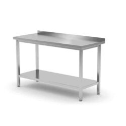 Přístěnný pracovní stůl s polici, HENDI, 180x70x85cm