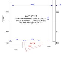 Mrazící box CS 2100x2400x2200 - 120 MM