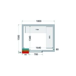 Chladící box 80 mm CR 180x150x220