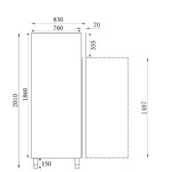 Mraznička CS SS 7450A 0078 -25°C
