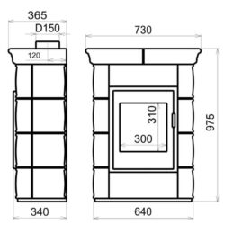 Borgholm Keramik kaštanová