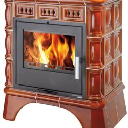 Kachlová krbová kamna MATERA s výměníkem medovník