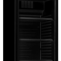 Chladnička CS 7464A 009  Skleněná dvířka černá