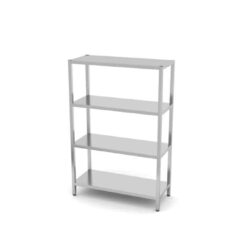 Skladový regál se 4 plnými policemi, HENDI, 120x50x180cm