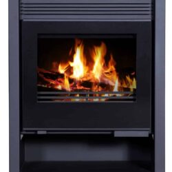 Krbová kamna VICTORIA Rubin Lux, černá