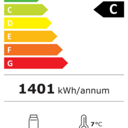 Cukrářská vitrína CS 98L černá