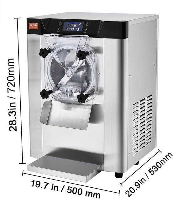 Stolní výrobník točené zmrzliny 12 l/h