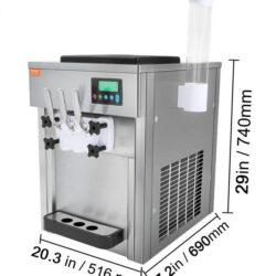 Stolní stroj na točenou zmrzlinu 20 l/h
