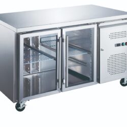 Pultová chladnička - 136 cm - 2 skleněné dveře